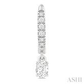 .40CTRDDM PETITE HUGGIE ER WG 14K-G*
